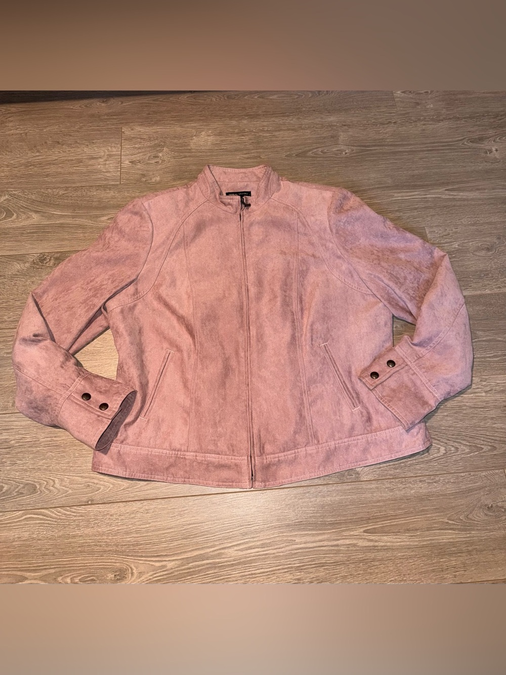 Tribal Studio Mauve Faux Suede Jacket